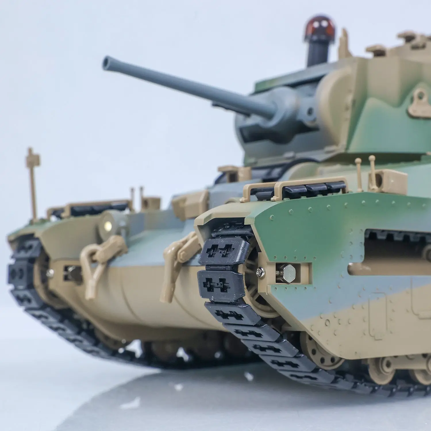 1/16 RC Tank Matilda III IV Tongde IR Turret Rotary 320 Degree Electric Remote Control Military Vehicle Metal Gearbox Road Wheel