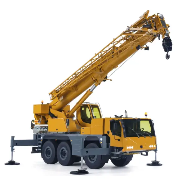 Eyewhale 1/14 Metal RC Mobile Crane Truck D1050 Hydraulic All Terrain Vehicle 3Axles Radio Control Hoist Model Sound Light Paladin PL18EV Motor Servo ESC