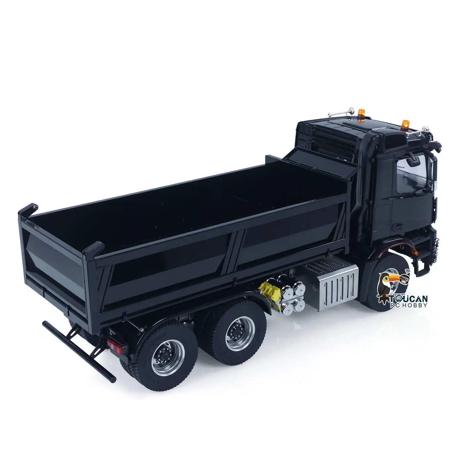 6X6 Metal Chassis 3348 RC Hydraulic Dumper 1/14 Radio Controlled Tipper NO Lock Light Sound Radio Battery Construction Truck RTR