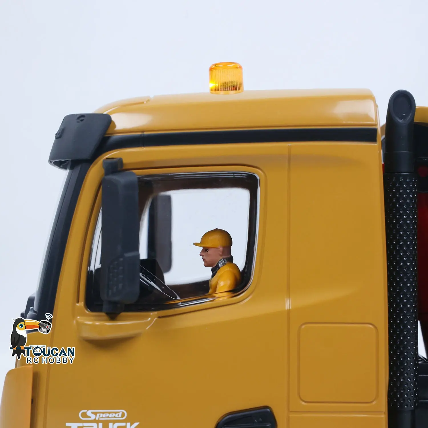 HUINA 1/14 Electric RC Dump Truck 573 Remote Control Tipper Model Vehicle Flowing Water Light Sound Effect 2.4G Radio Battery