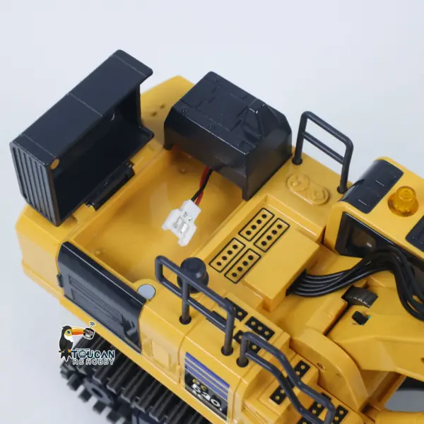 1/50 Mini Plastic RC Excavator Toy PC520 RTR Electric Lifting Wheel Digger N20S Motor Metal Track Bucket Lights Sound Radio Control Battery