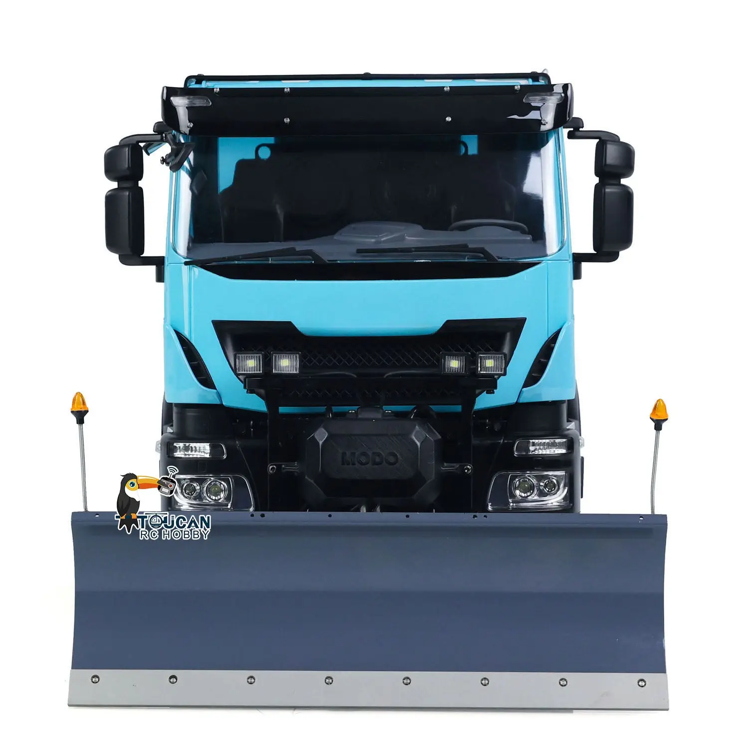 Metal 1/14 8x8 Hydraulic RC Dump Truck Remote Control Tipper Cars Assembled and Painted Snow Blade 2-speed Transmission