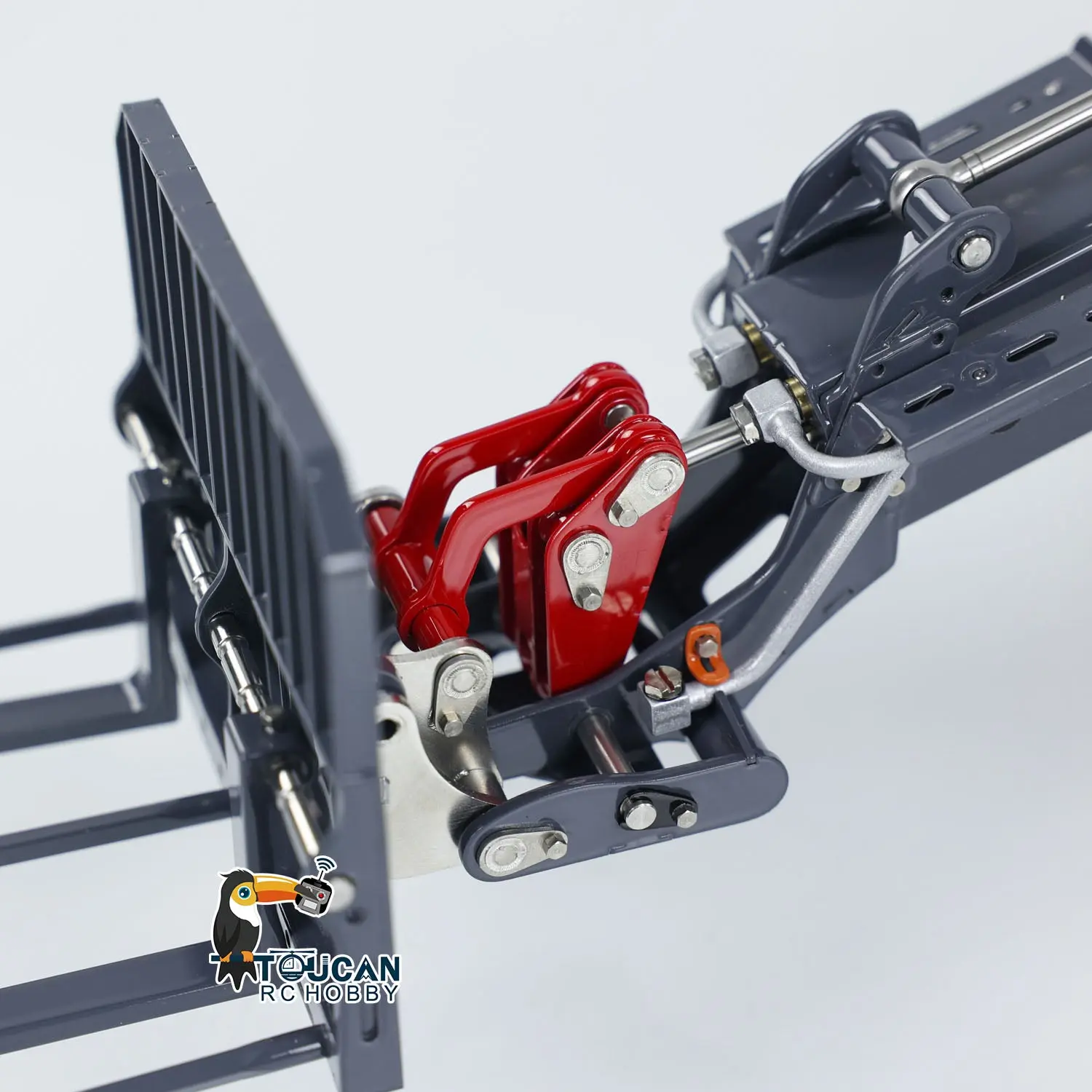 AT1050 LESU 1/14 4X4 Hydraulic RC Fork Truck Telescopic Arm Radio Control Loader Painted Assembled ST8 Radio System Vehicle Model