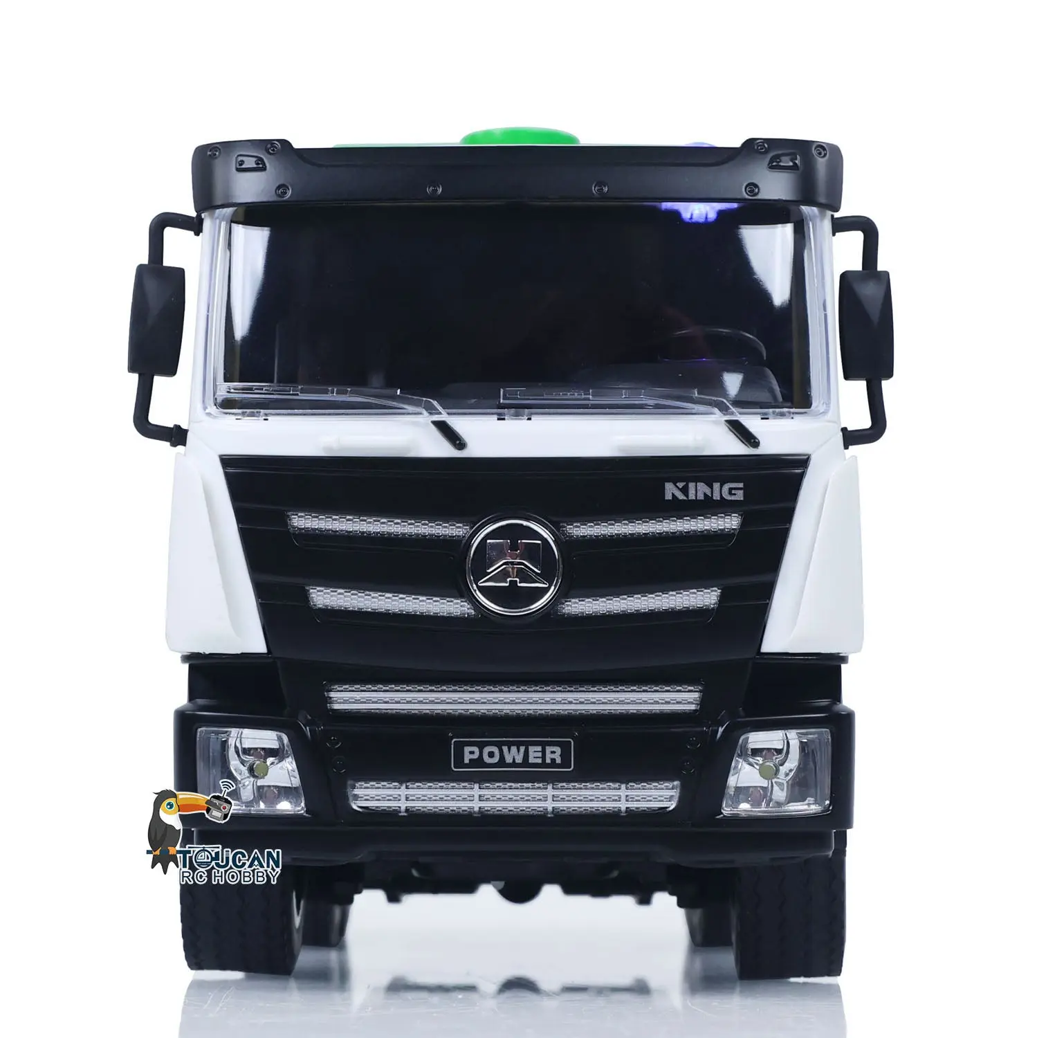 HUINA 1/18 2.4Ghz 9 Channels RC Concrete Car Mixer Truck Ready To Run 1557 Model Tractor Toy Light 500MAH Battery Boys Girls Gifts