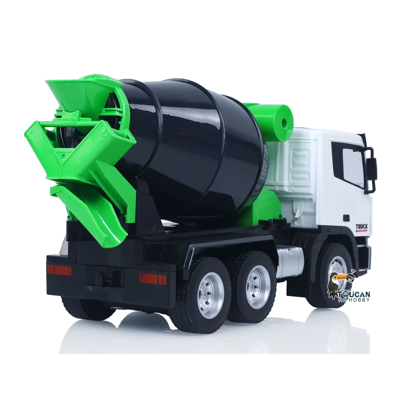 HUINA 1/18 2.4Ghz 9 Channels RC Concrete Car Mixer Truck Ready To Run 1557 Model Tractor Toy Light 500MAH Battery Boys Girls Gifts