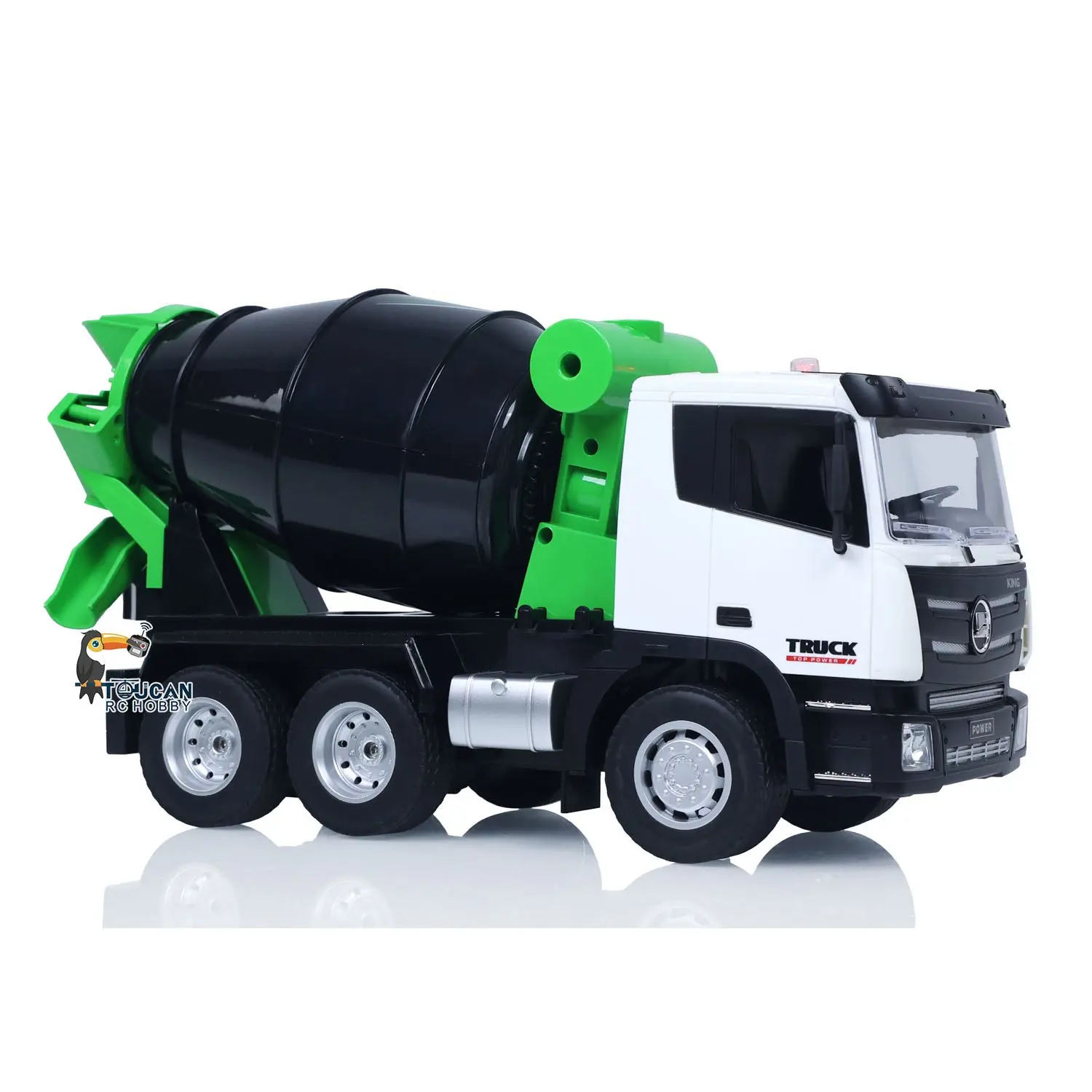HUINA 1/18 2.4Ghz 9 Channels RC Concrete Car Mixer Truck Ready To Run 1557 Model Tractor Toy Light 500MAH Battery Boys Girls Gifts