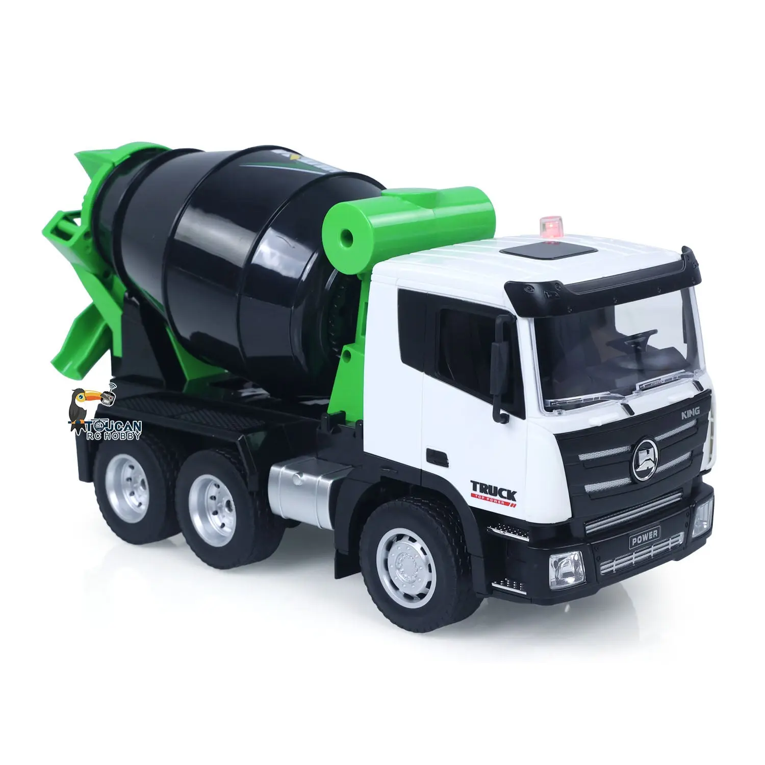 HUINA 1/18 2.4Ghz 9 Channels RC Concrete Car Mixer Truck Ready To Run 1557 Model Tractor Toy Light 500MAH Battery Boys Girls Gifts