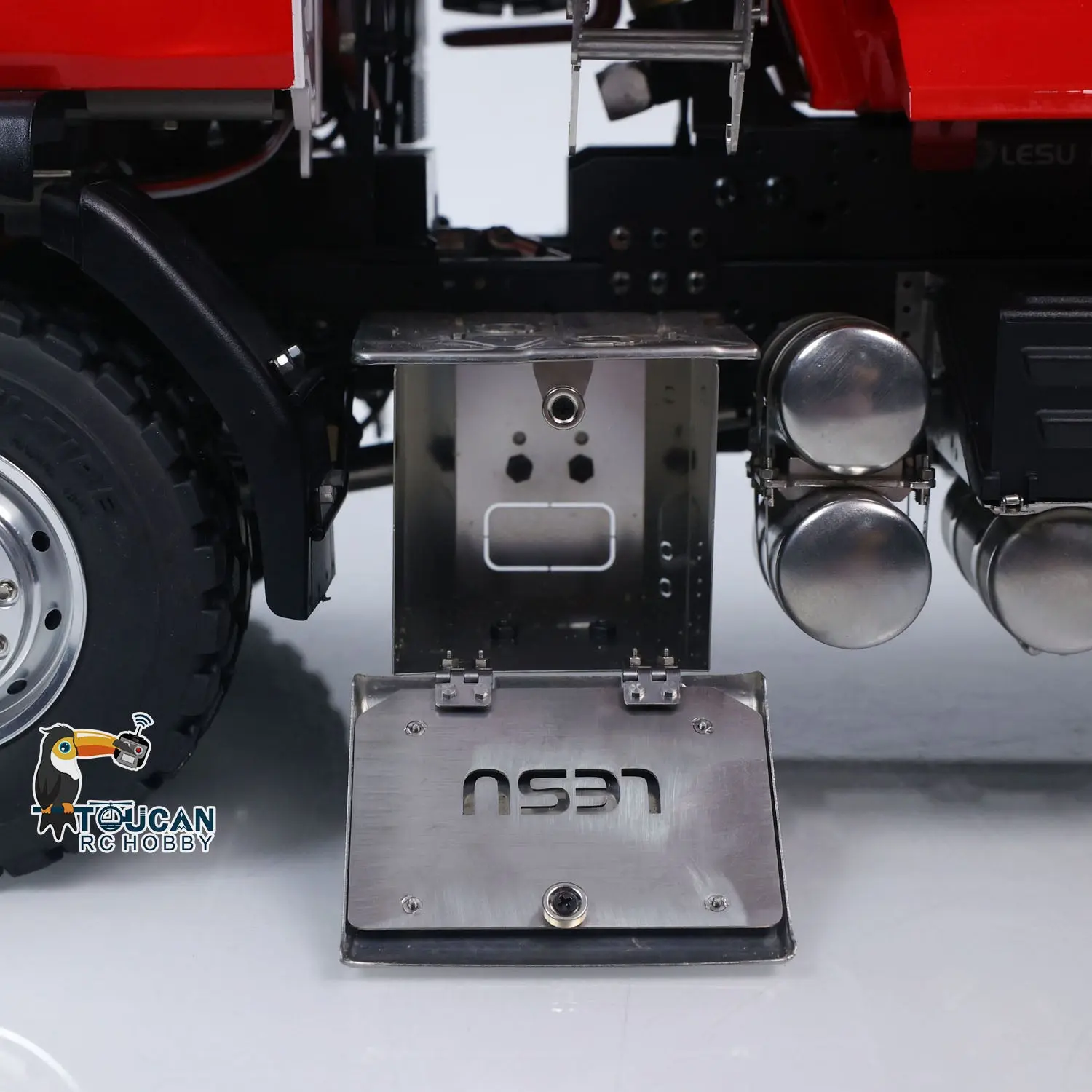 LESU 1/14 Hydraulic RC Dump Truck 6*6 RTR Radio Control Tipper 2Speed Gearbox Differential Lock Metal Chassis Flysky I6S Radio