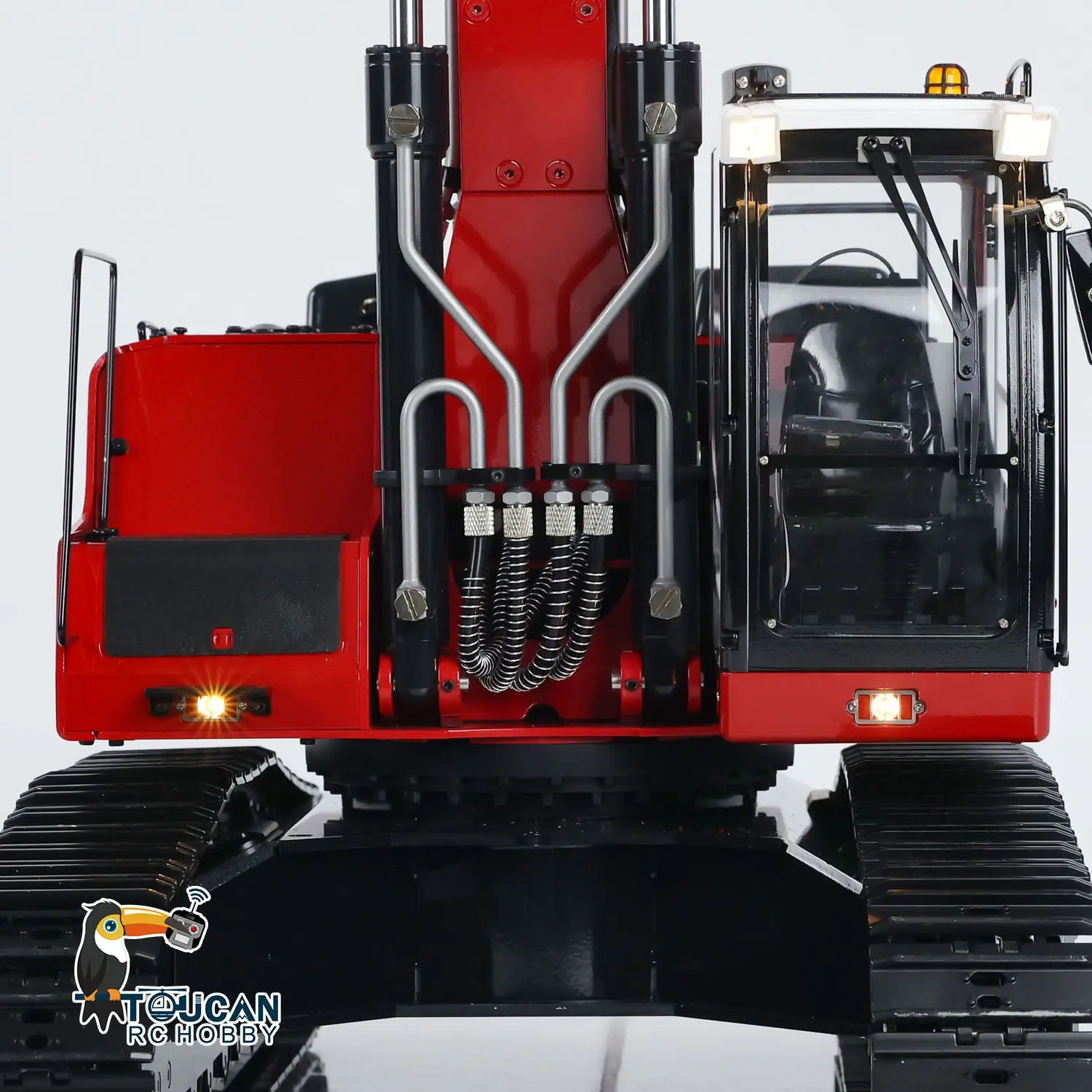 MTMODEL Metal Remote Control Tracked Digging Vehicle 1/14 2 Arms 946 RC Hydraulic Excavator Ripper Tiltable Bucket Grab Model