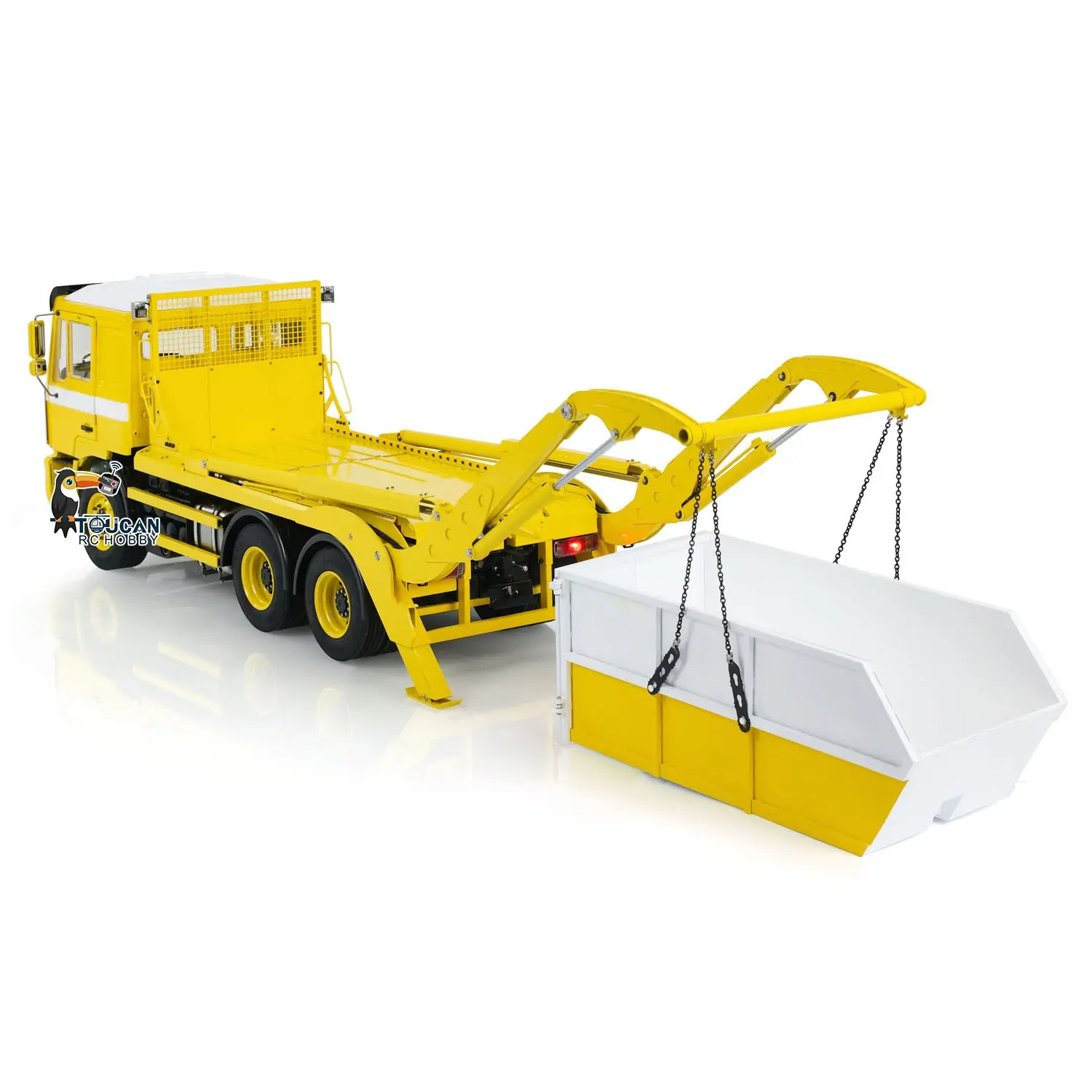 1/14 6X4 RC Hydraulic Skip Loader Truck VL18U F2000 Metal Swing Arm Loaded Dump Cars Model 2-Speed Gearbox Hydraulic System 4CH