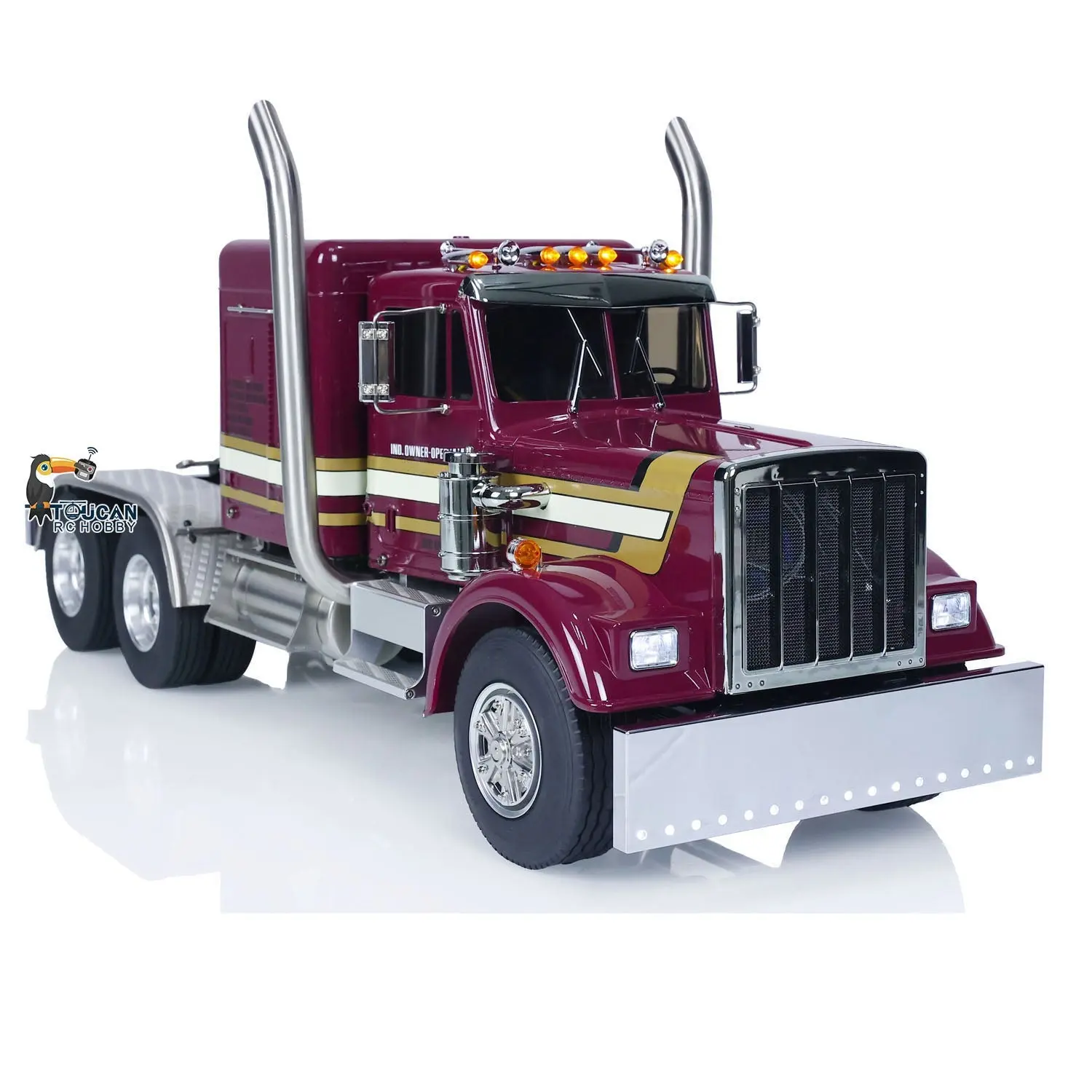 6x6 1/14 56301 RC Tractor Truck RTR Metal Chassis Remote Control Car Hobby Model Eletric Construction Vehicle Sound Light
