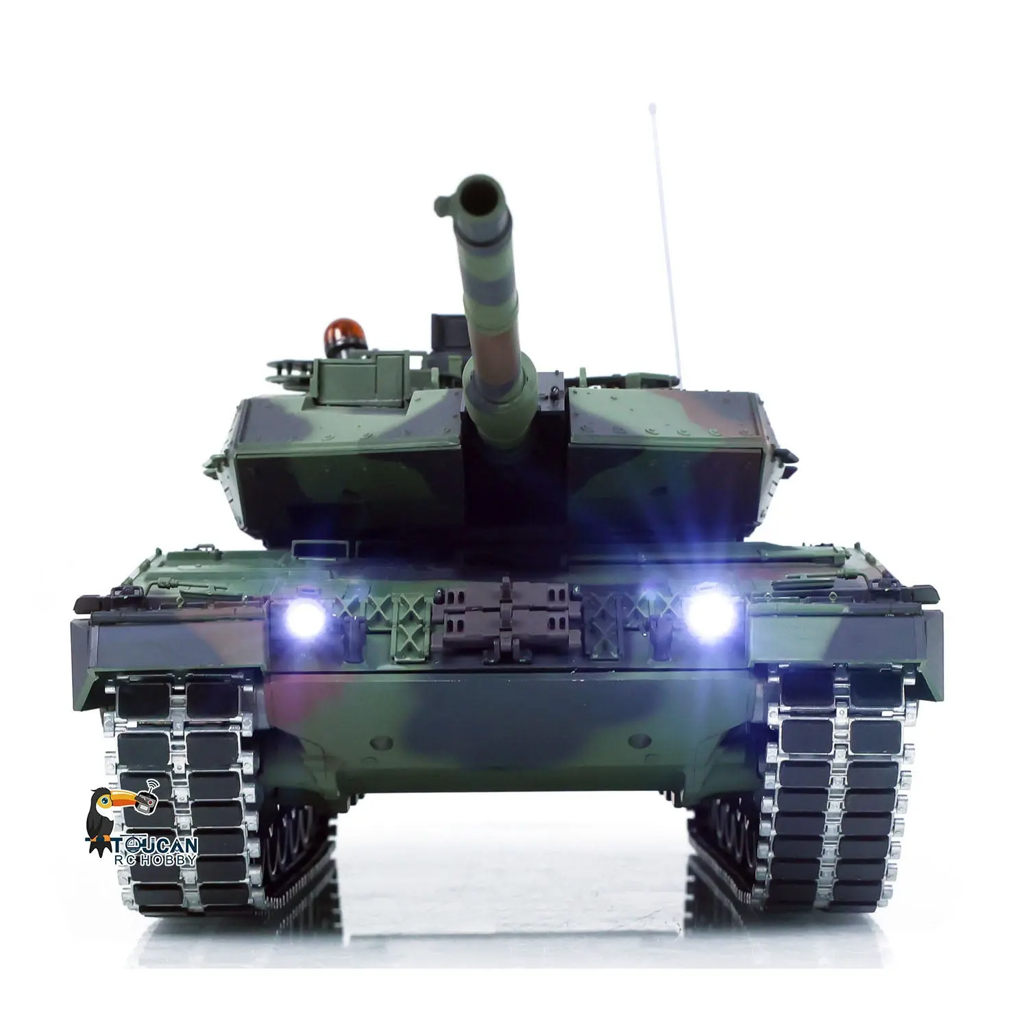 1/16 Remote Control Tank Model 3889 Leopard 2 A6 7.0 Mainboard Full Metal Chassis Gearbox IR Barrel Recoil Elevation 550 Motor