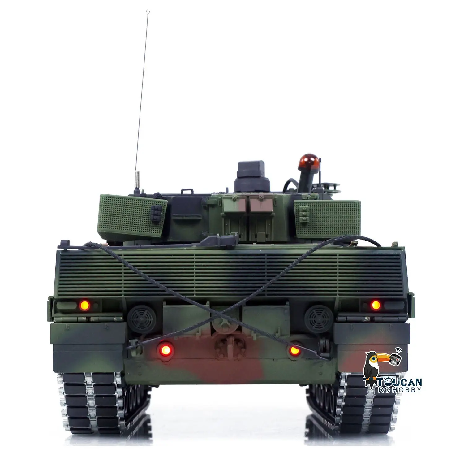 1/16 Remote Control Tank Model 3889 Leopard 2 A6 7.0 Mainboard Full Metal Chassis Gearbox IR Barrel Recoil Elevation 550 Motor