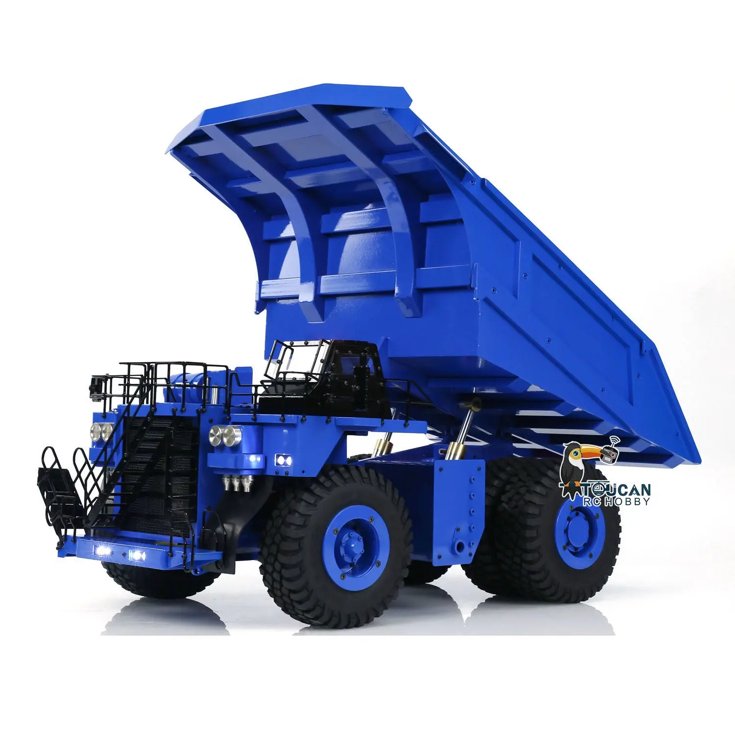 1/20 793D Radio Controlled Miner Truck Assembled Painted Metal Hydraulic System Dumper Car Model I6X Radio Warning Lights