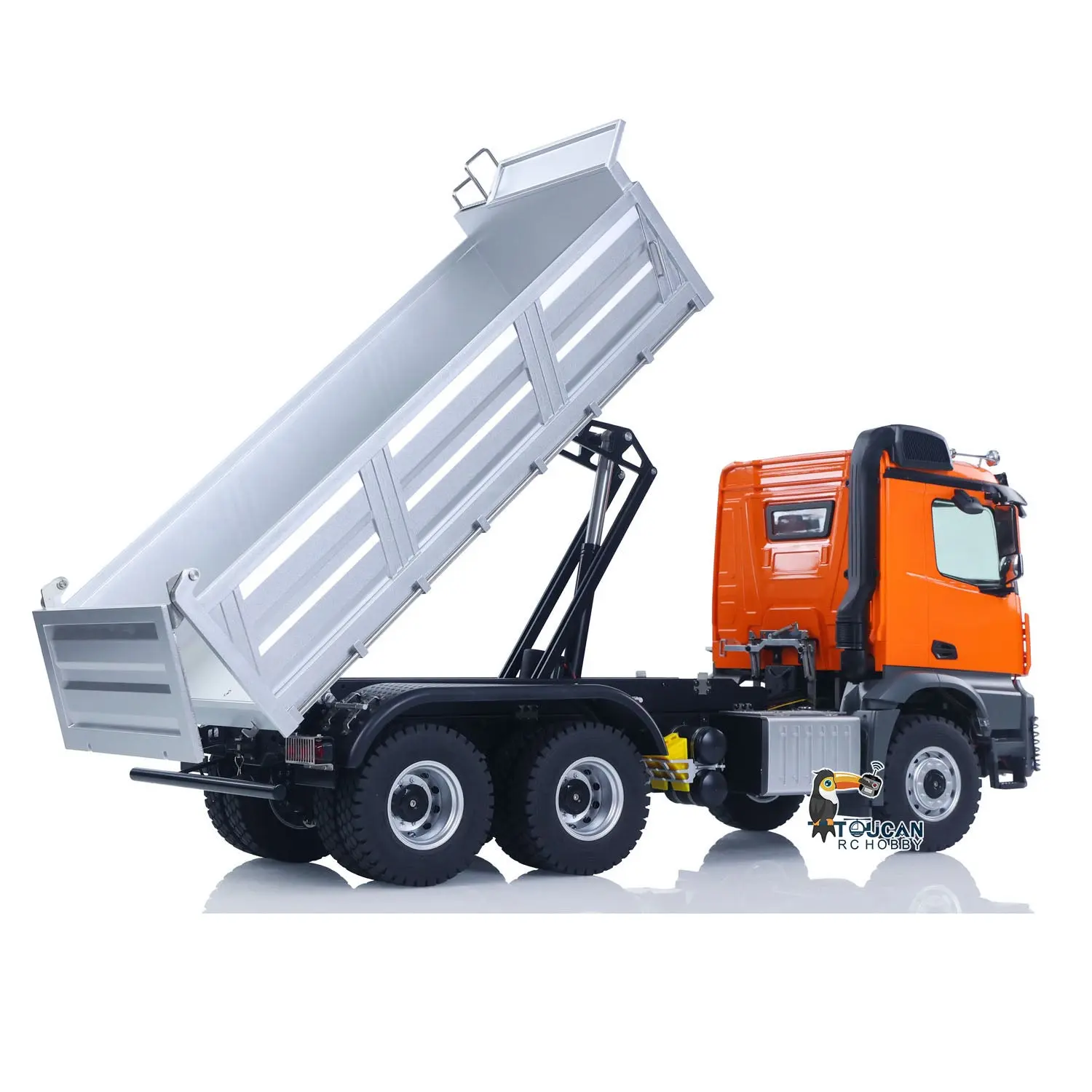 1/14 2.4G Remote Control Electric Lifting Dumper 5702 Model 6*6 Tipper Vehicle 2Speed Sound Light Motor RTR Car