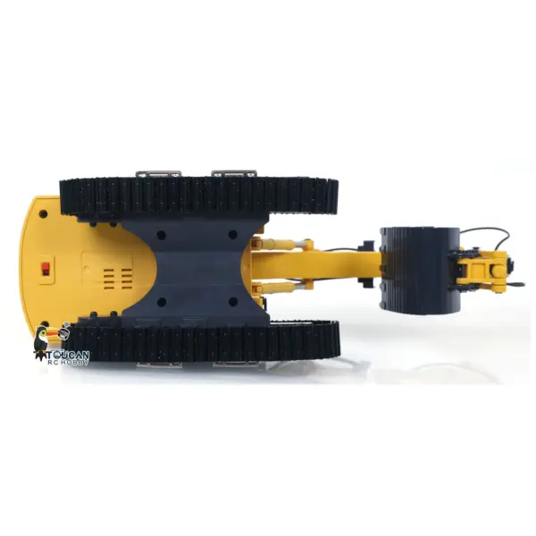 1/50 Mini Plastic RC Excavator Toy PC520 RTR Electric Lifting Wheel Digger N20S Motor Metal Track Bucket Lights Sound Radio Control Battery