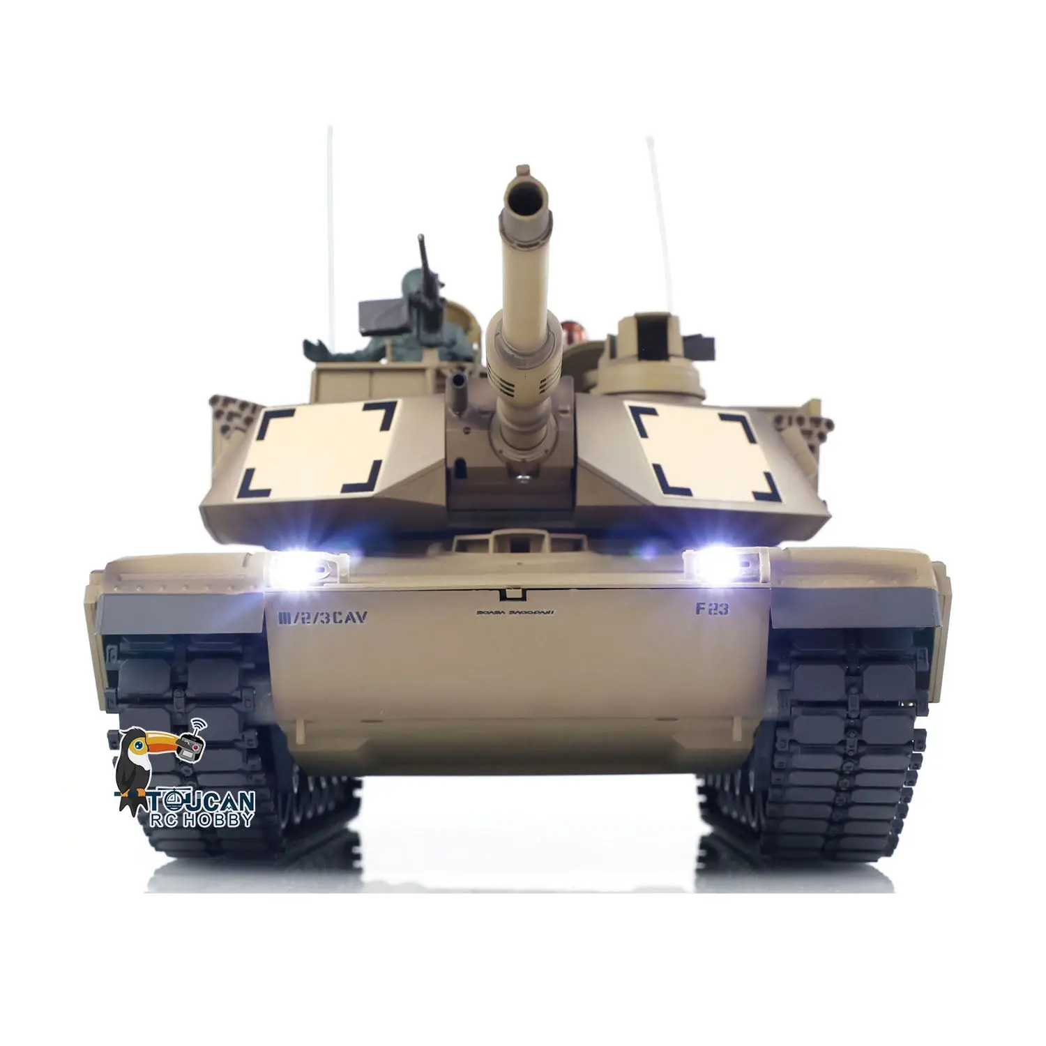 2.4Ghz Henglong 1/16 Scale 7.0 Plastic Ver M1A2 Abrams RTR RC Tank 3918 Model