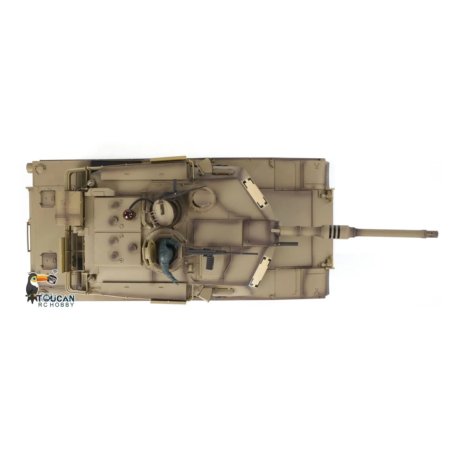 2.4Ghz Henglong 1/16 Scale 7.0 Plastic Ver M1A2 Abrams RTR RC Tank 3918 Model