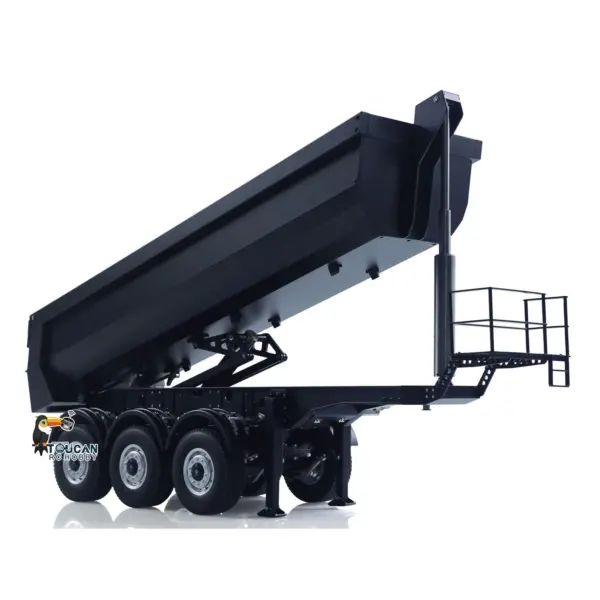 Kabolite 1/14 Metal Remote Control 3Axles Electric Lifting Semi Trailer Dumper for RC Tractor Truck 770S 100 Battery Charger
