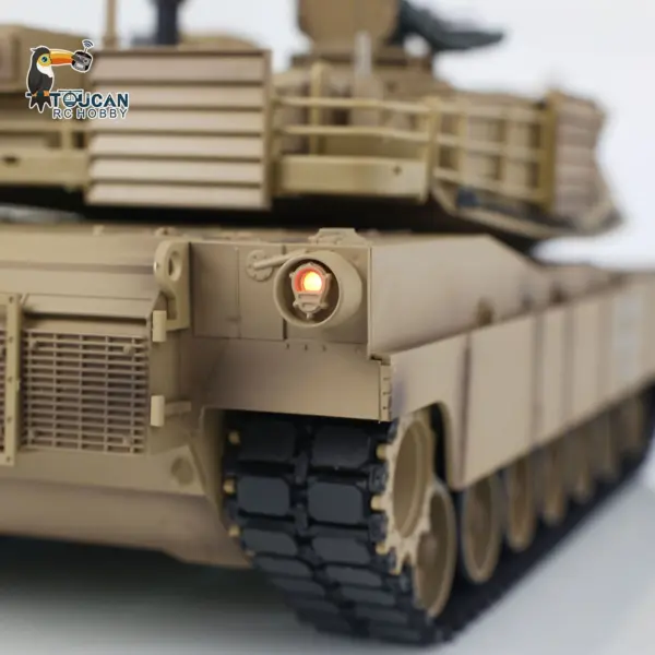2.4Ghz Henglong 1:16 Scale 7.0 Plastic Version M1A2 Abrams RTR RC Tank 3918 Model BB Infrared Battery USB Charger