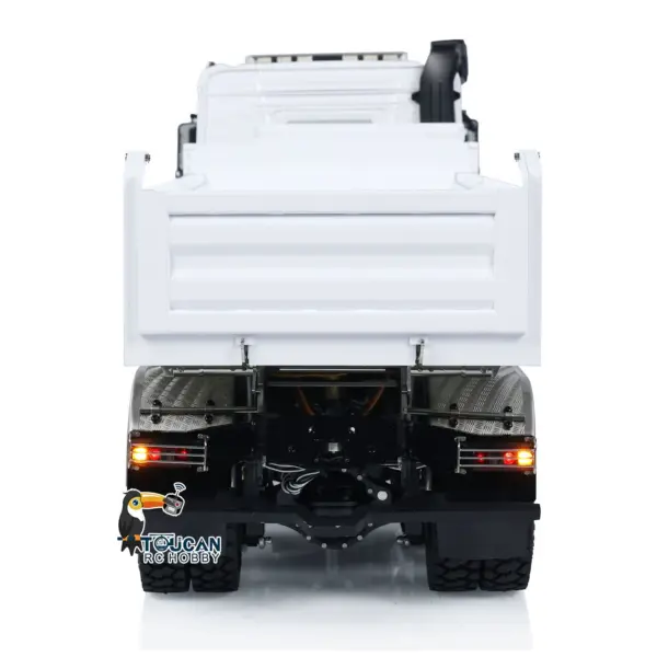 LESU Metal 1/14 6x6 3-way RC Hydraulic Dump Remote Control Tipper Truck Construction Cars Simulation Model RTR