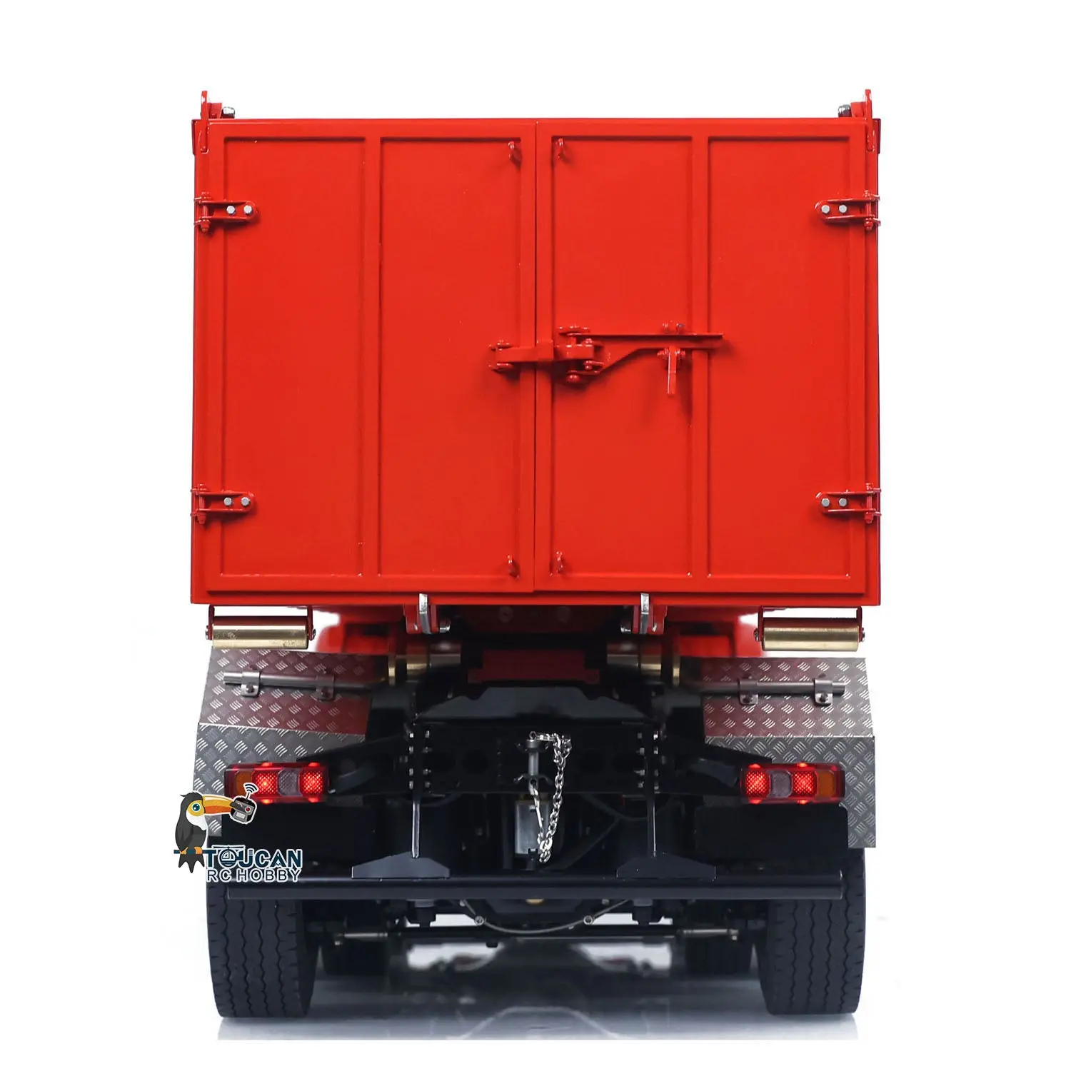 Metal 1/14 RC Hydraulic Dumper 8x8 Roll Off Dump Truck 3363 Emulated Vehicle Model Rear Axle Steering 3-speed I6S Remote Control
