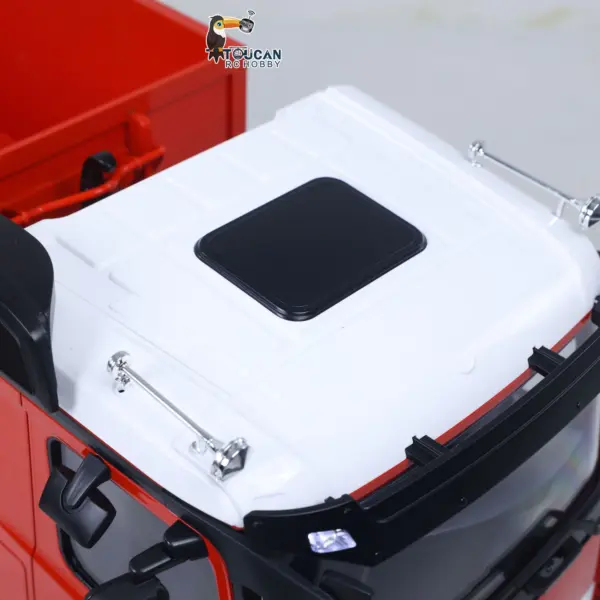 Metal 1/14 RC Hydraulic Dumper 8x8 Roll Off Dump Truck 3363 Emulated Vehicle Model Rear Axle Steering 3-speed I6S Remote Control