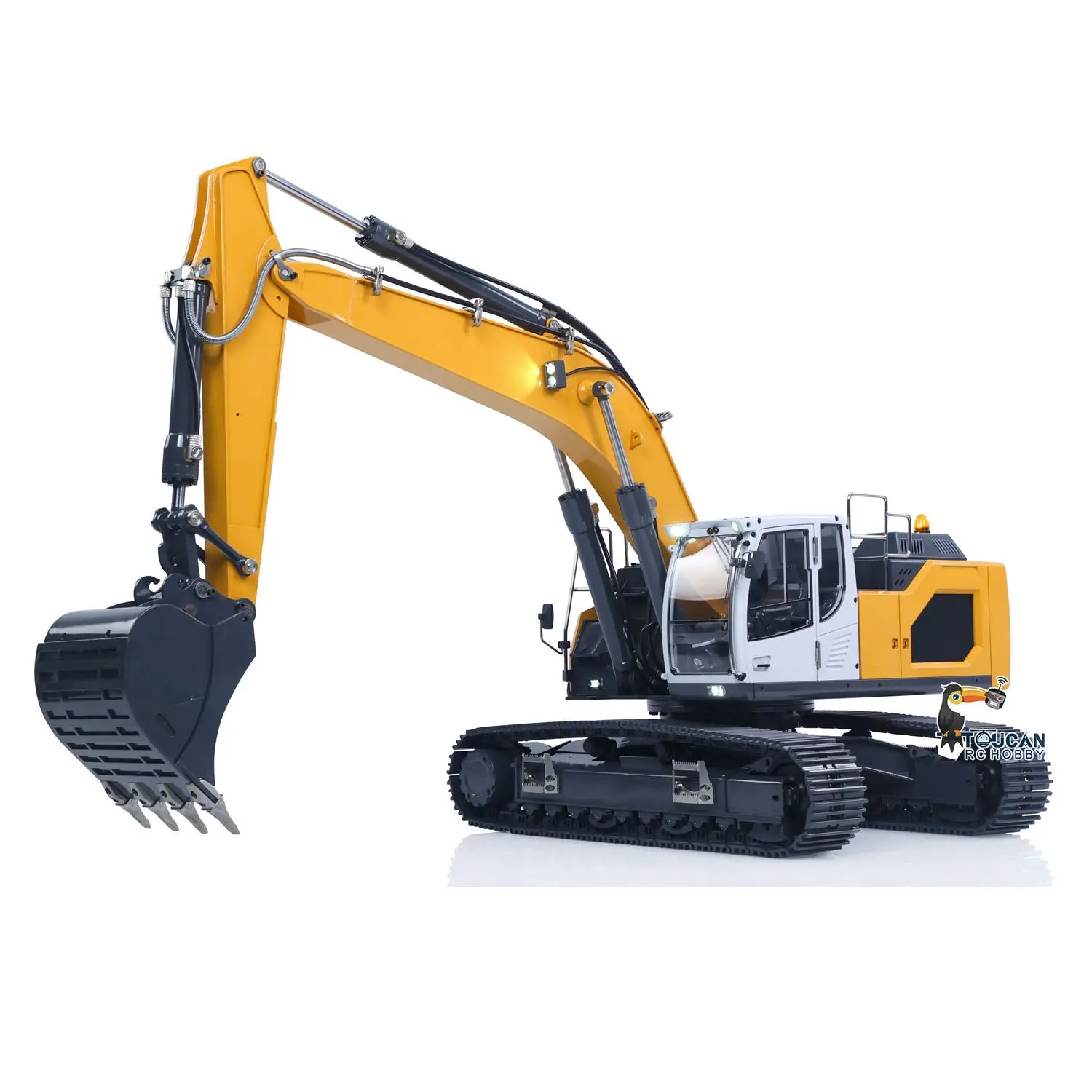 1/14 Hydraulic RC Excavator 945 Metal Remote Control Digger Sound Light System
