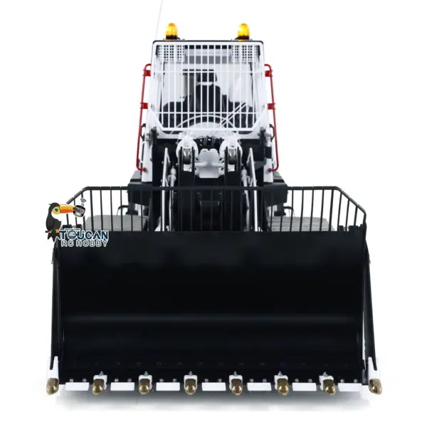LESU 1:14 RC Hydraulic Tracked Loader AOUE 973K Car Openable Bucket Rear Plow Metal Tracks Sprockets Powerful Good Performance