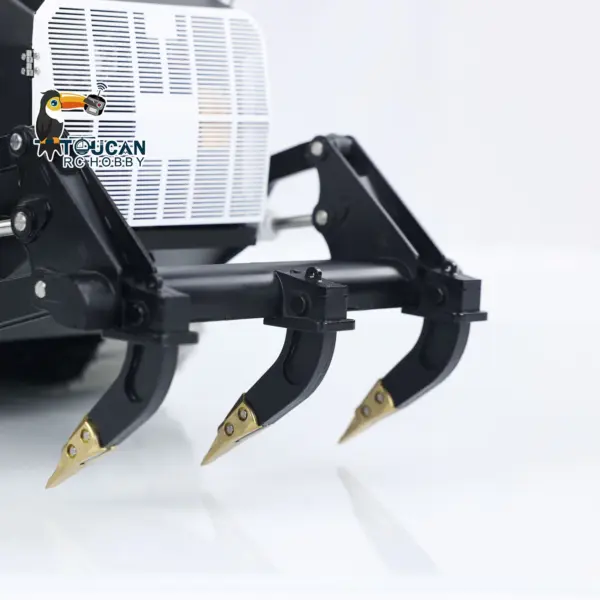 LESU 1:14 RC Hydraulic Tracked Loader AOUE 973K Car Openable Bucket Rear Plow Metal Tracks Sprockets Powerful Good Performance