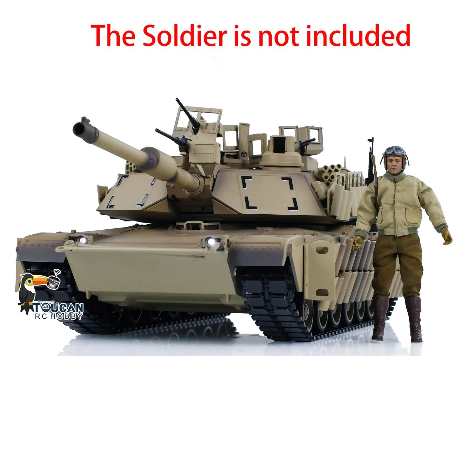 Tongde 1/16 Abrams M1A2 RC Infrared Battle Tank SEP TUSK II Remote Controlled Electric Panzer Model 320 BB Unit Barrel Recoil System