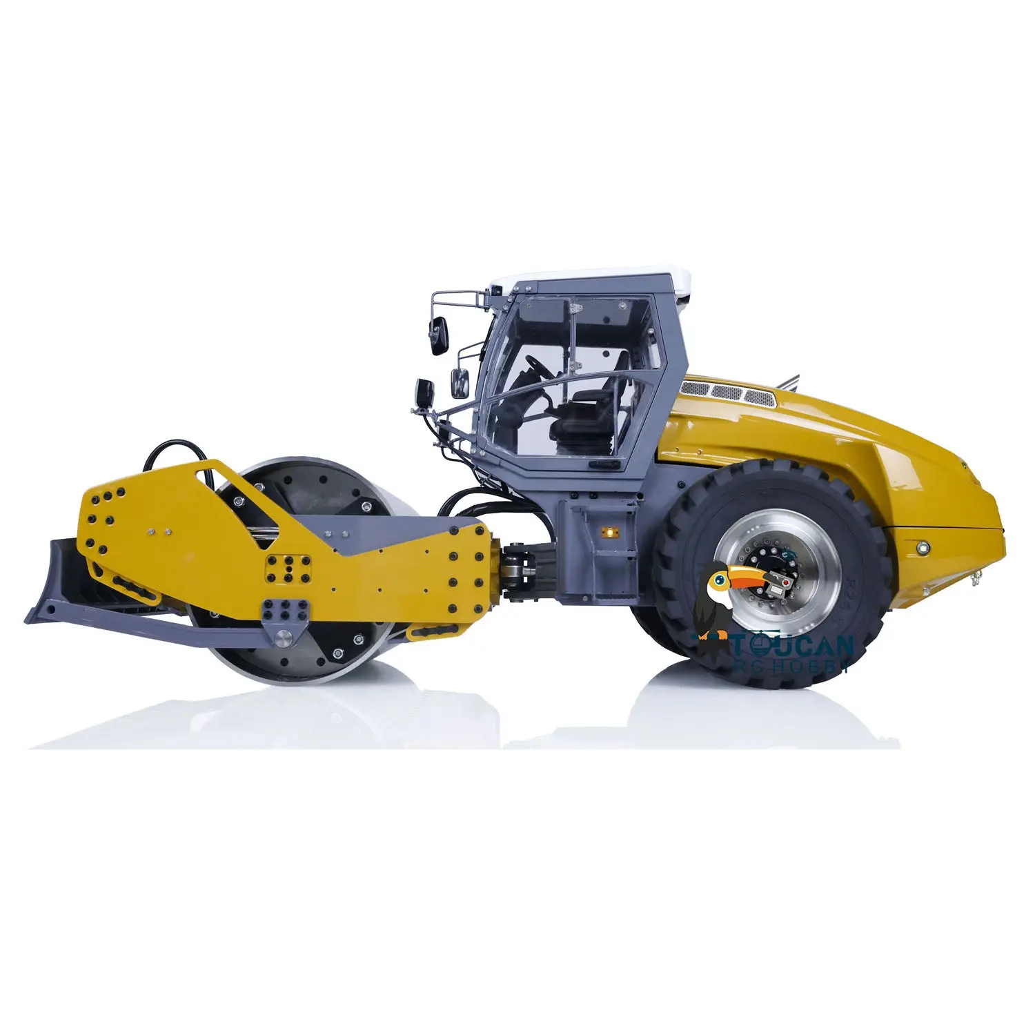 LESU 1/14 RC PNP Painted and Assembled Hydraulic Road Roller Model Motor Aoue-H13ixc Motor ESC Light Sound I6S Controller