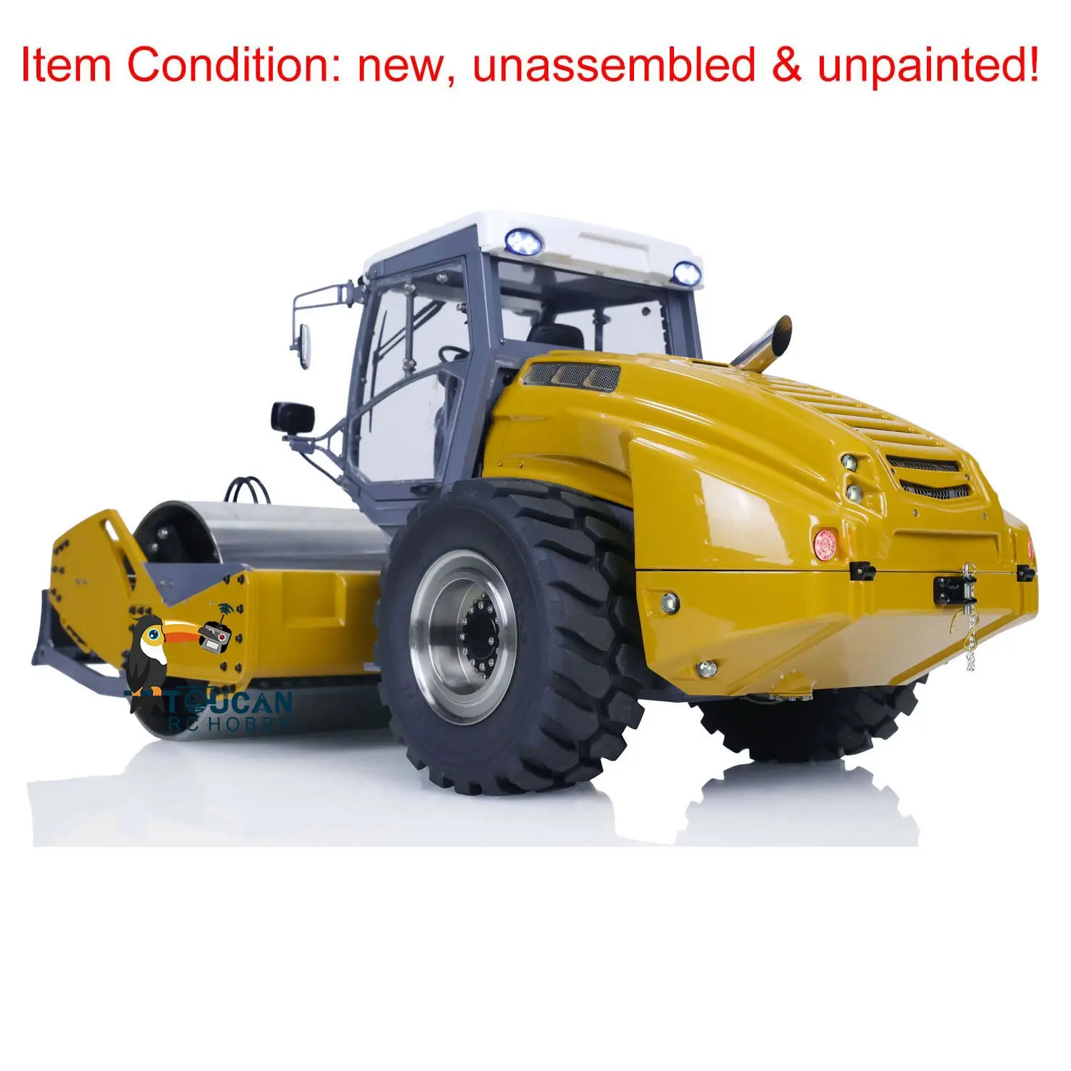 LESU 1/14 Metal RC Road Roller Aoue-H13ixc Remote Controlled Hydraulic Construction Vehicle KIT Radio Car Model Motor ESC Light Sound System DIY
