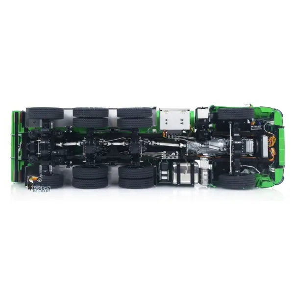 1/14 8*8 Metal Hydraulic RC Full Dump Truck Roll On Off Remote Controlled Tipper Car Hobby Model Sound Light Light System