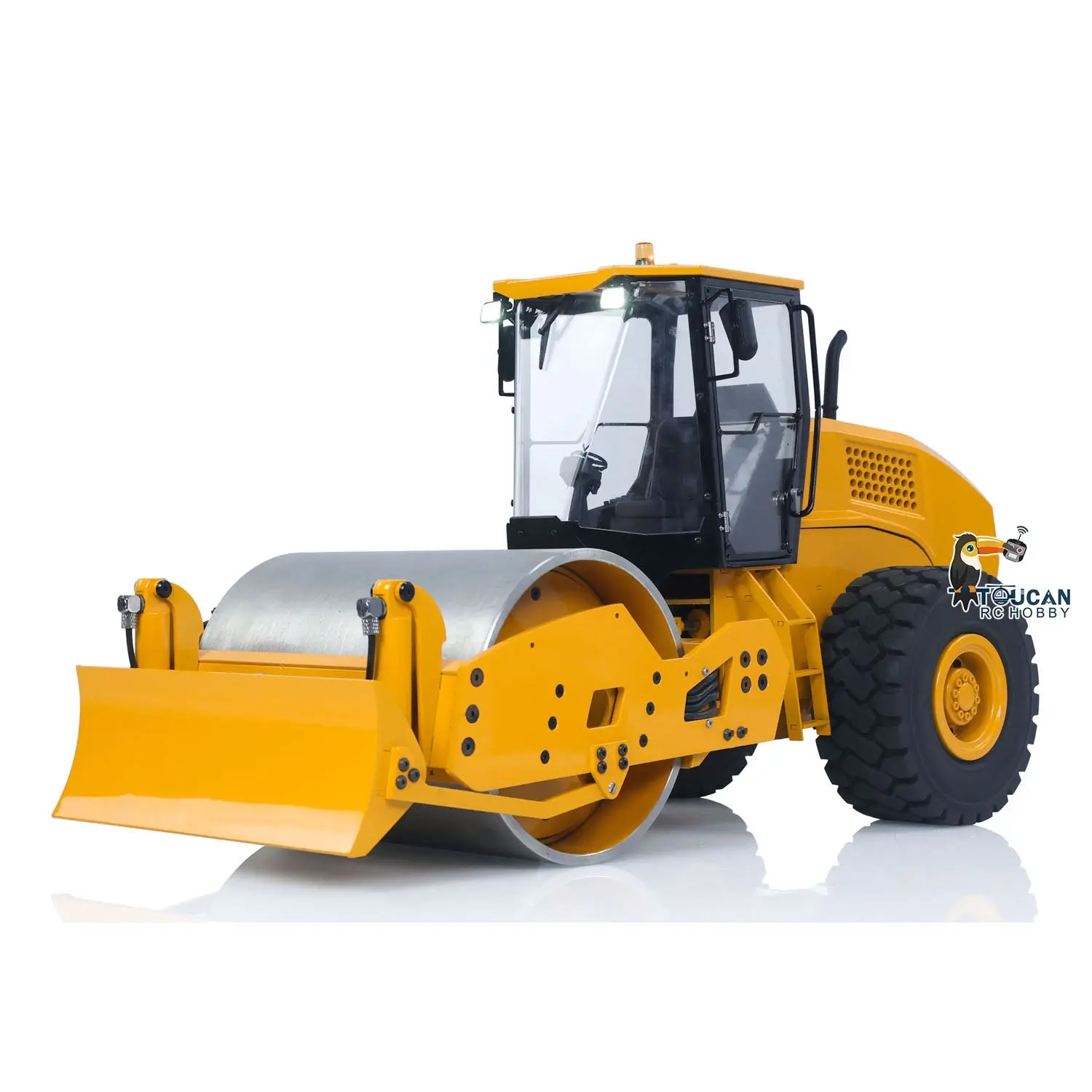 TOUCAN CS11 1/12 Metal Hydraulic RC Road Roller Remote Controlled Car Simulation Model Ready to Run RTR Painted and Assembled