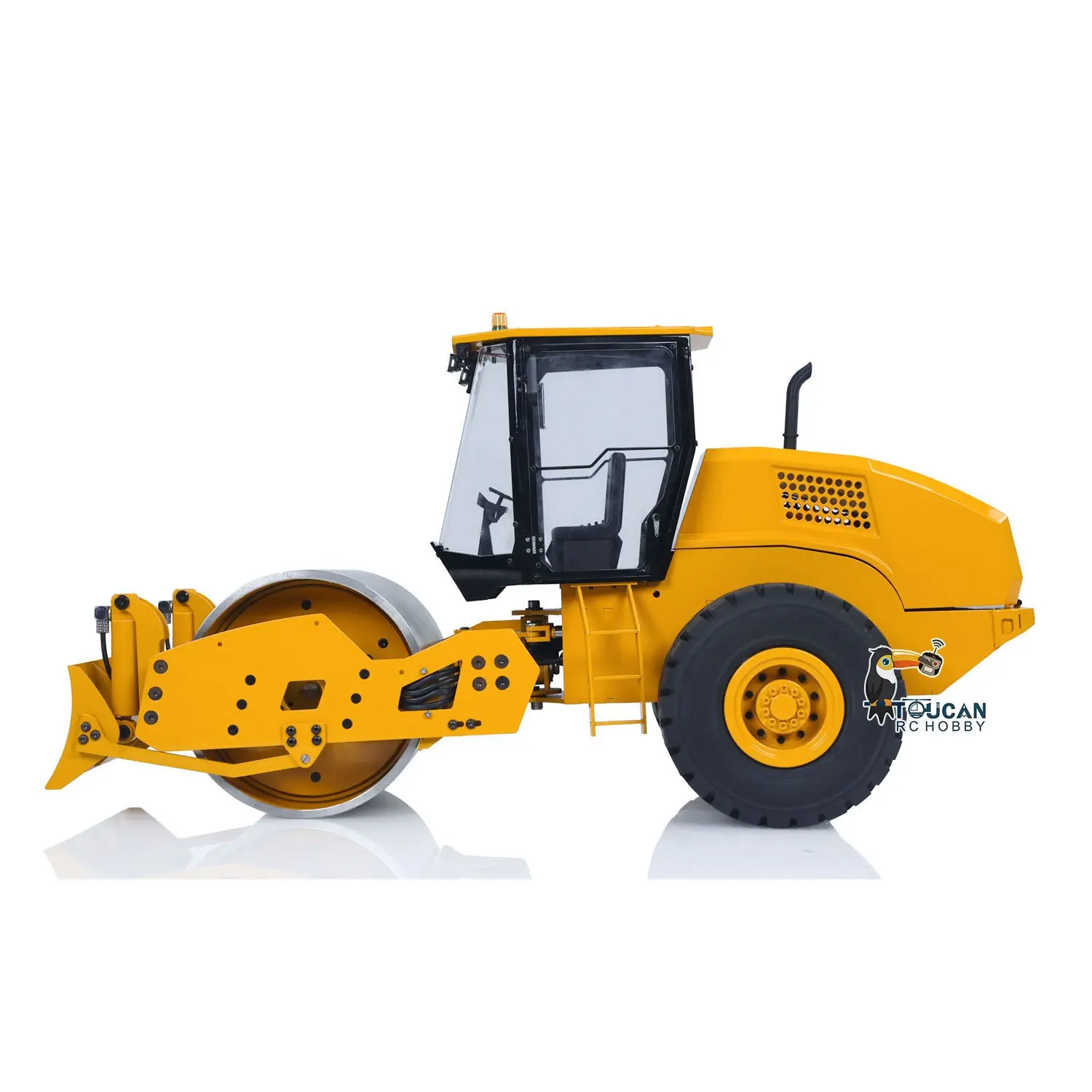 Metal CS11 1/12 RC Engineering Vehicles Hydraulic Remote Control Road Roller Car PNP/RTR Assembled Painted ESC Motor Servo