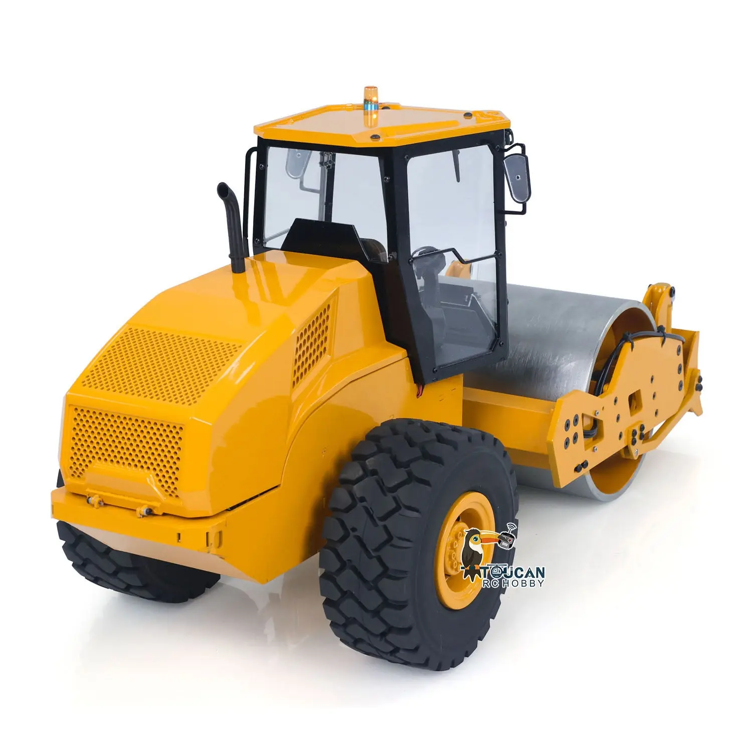 Metal CS11 1/12 RC Engineering Vehicles Hydraulic Remote Control Road Roller Car PNP/RTR Assembled Painted ESC Motor Servo