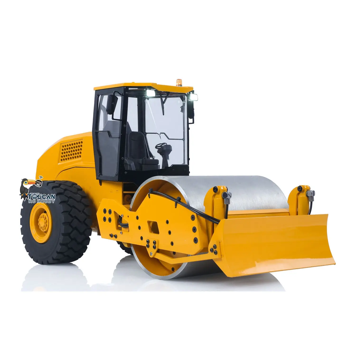 TOUCAN CS11 1/12 Metal Hydraulic RC Road Roller Remote Controlled Car Simulation Model Ready to Run RTR Painted and Assembled
