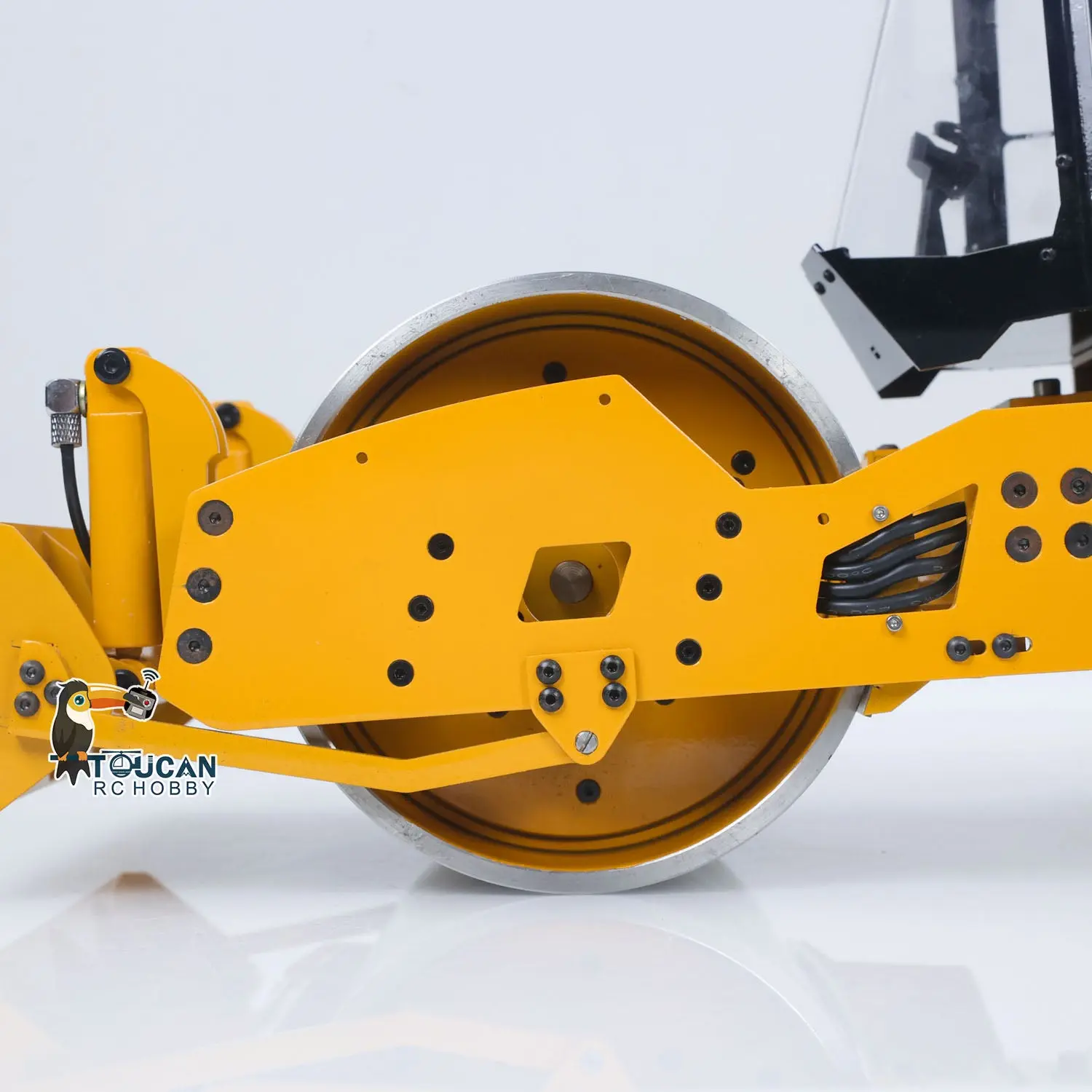 Metal CS11 1/12 RC Engineering Vehicles Hydraulic Remote Control Road Roller Car PNP/RTR Assembled Painted ESC Motor Servo