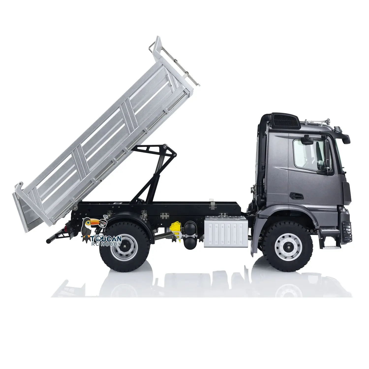Kabolite 4x4 1/14 RC Dumper Truck 5701 RTR Remote Control Tipper Car 2-speed Electric Vehicle Model Battery