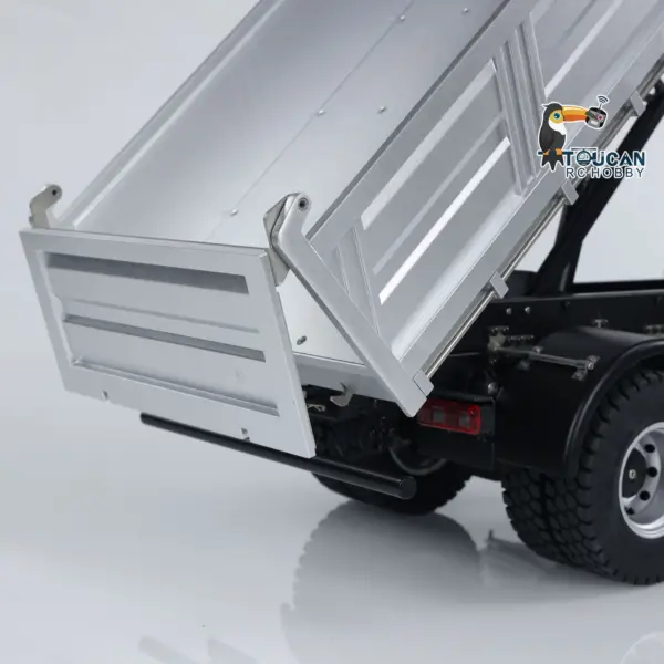 Kabolite 4*4 1/14 Plastic RC Dumper Truck 5701 Remote Control Tipper Car RTR Model 2-speed Gearbox Light Sound 2.4G Radio Controller and Receiver Battery