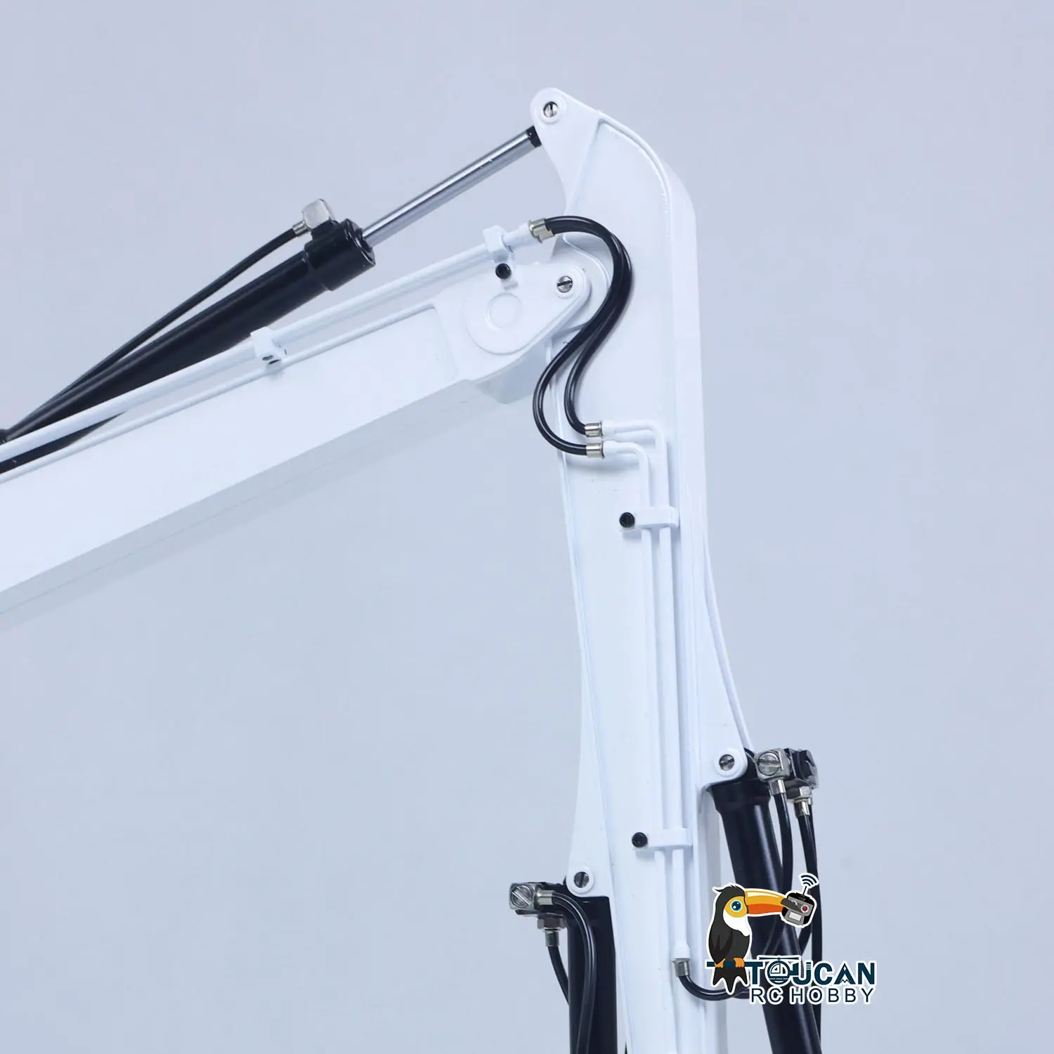 1/14 C308 RC Hydraulic Excavator 4 Valve Remote Control Construction Vehicle Extended Arm Brushless Motor No Sounds Charger