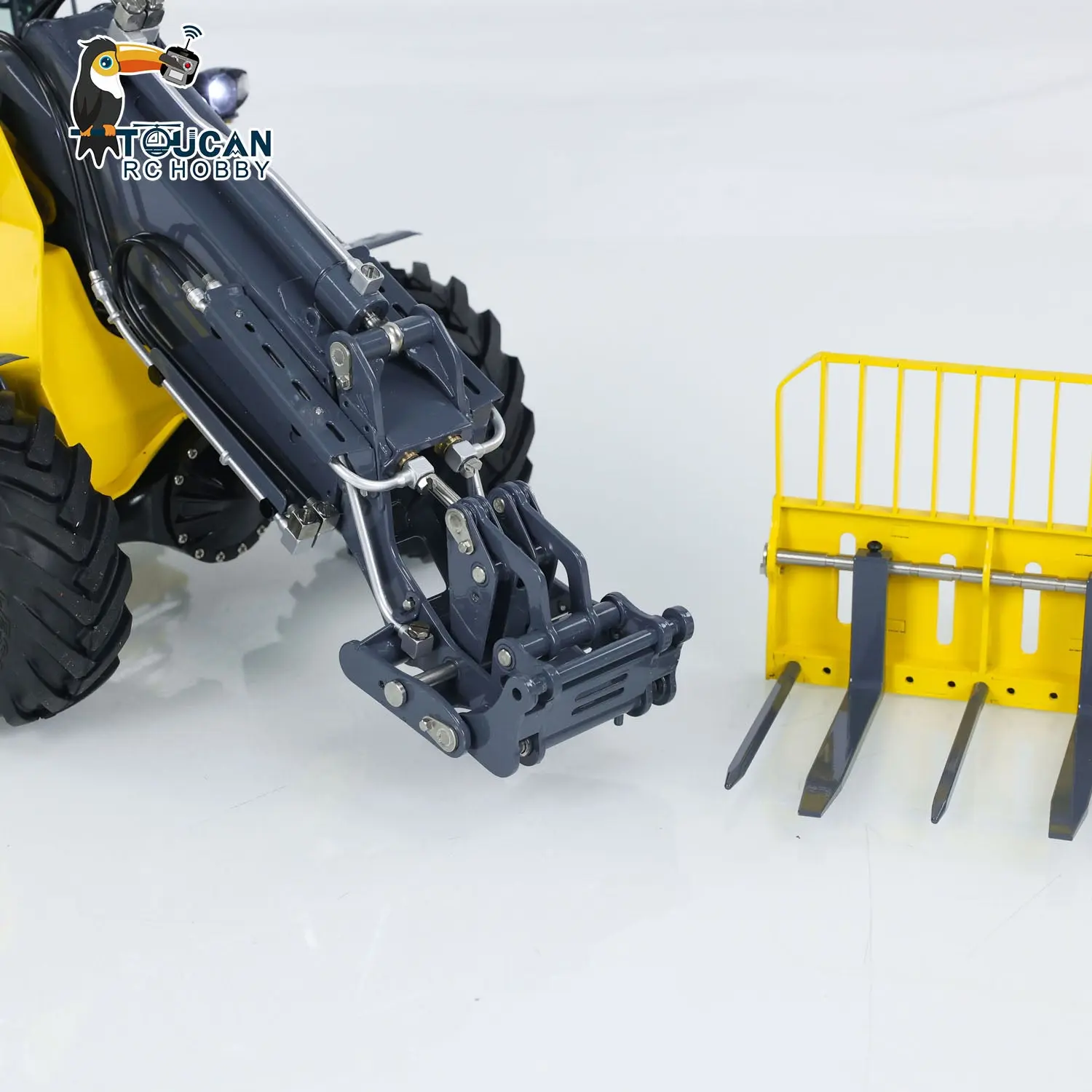 LESU RTR 1/14 Hydraulic RC Telescopic Arm Car Metal Loader AT1050 Forklift Truck