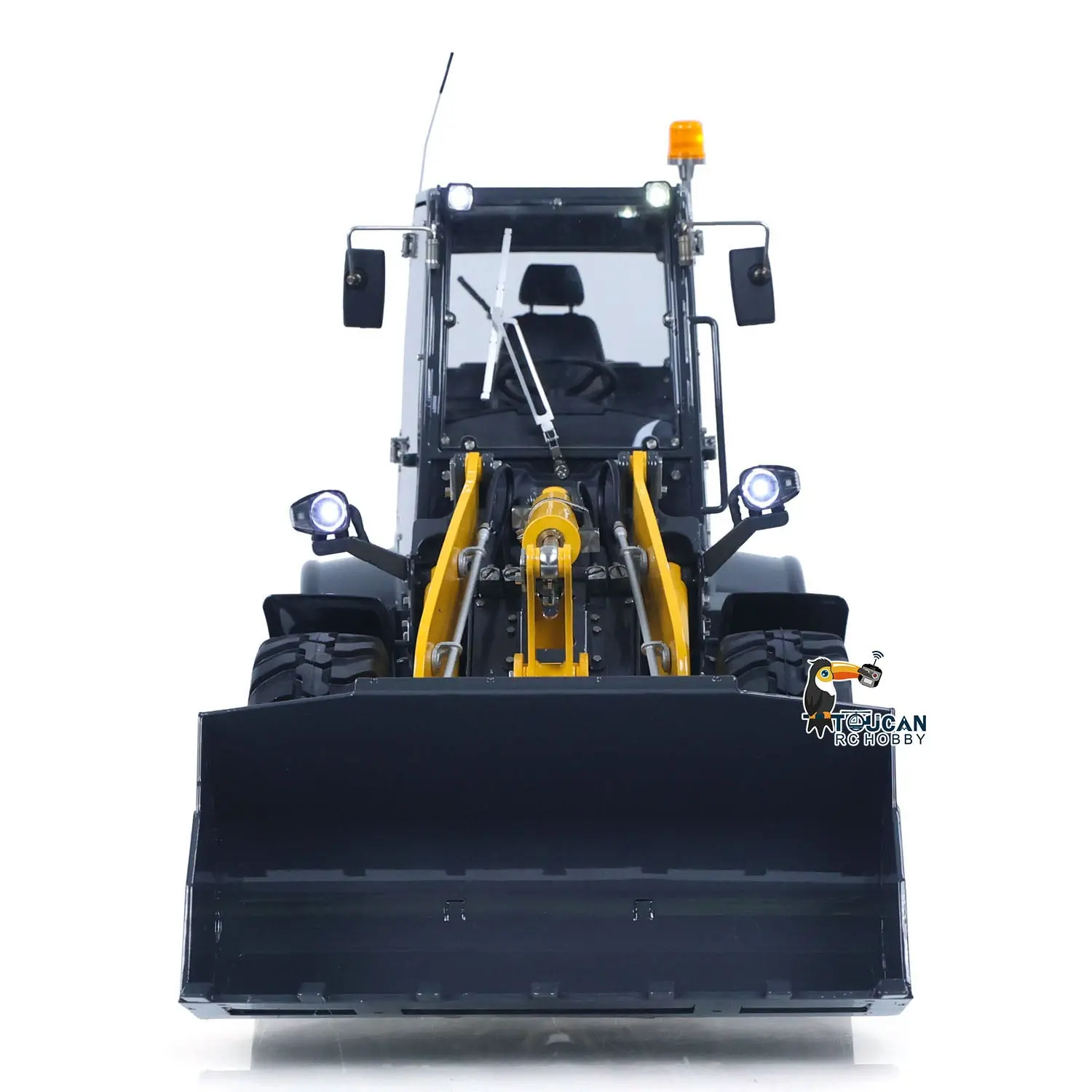 Metal LESU 1/14 RC Loader Aoue WA100M-8 4X4 RTR Hydraulic Remote Control Construction Vehicle Axle Lock Sound Light ST8 Radio