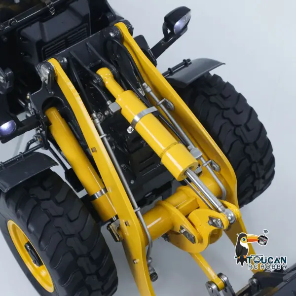 Metal LESU 1/14 RC Loader Aoue WA100M-8 4X4 RTR Hydraulic Remote Control Construction Vehicle Axle Lock Sound Light ST8 Radio