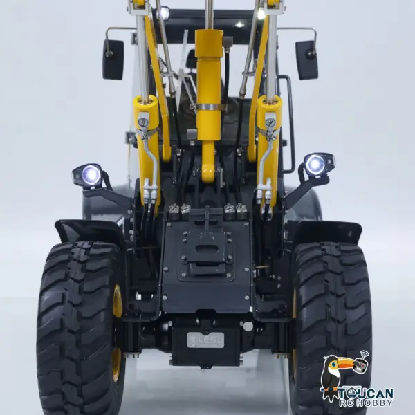 Metal LESU 1/14 RC Loader Aoue WA100M-8 4X4 RTR Hydraulic Remote Control Construction Vehicle Axle Lock Sound Light ST8 Radio