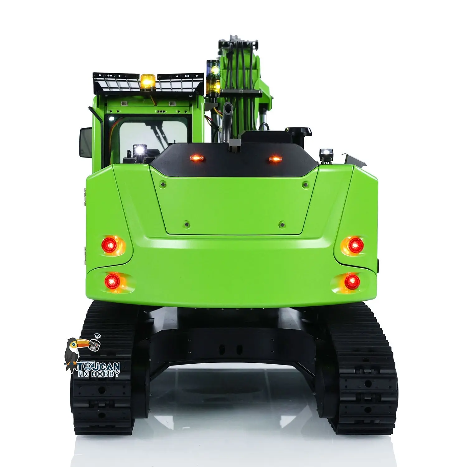Customized CUTModel 1/14 RC Hydraulic Excavator LR 914 Metal Remote Control Digger Model 5ways Valve RTR Construction Car ST8 Radio Battery