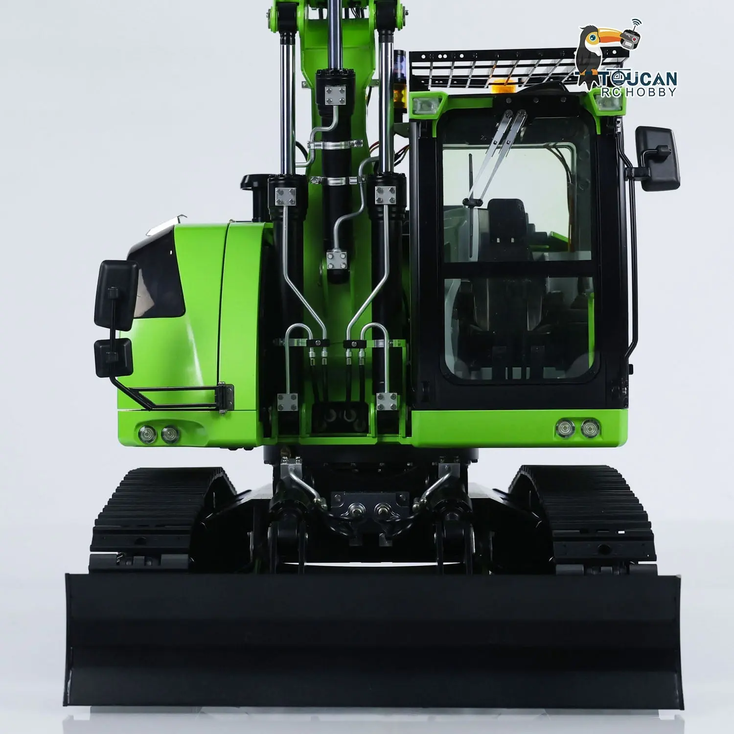 Customized CUTModel 1/14 RC Hydraulic Excavator LR 914 Metal Remote Control Digger Model 5ways Valve RTR Construction Car ST8 Radio Battery