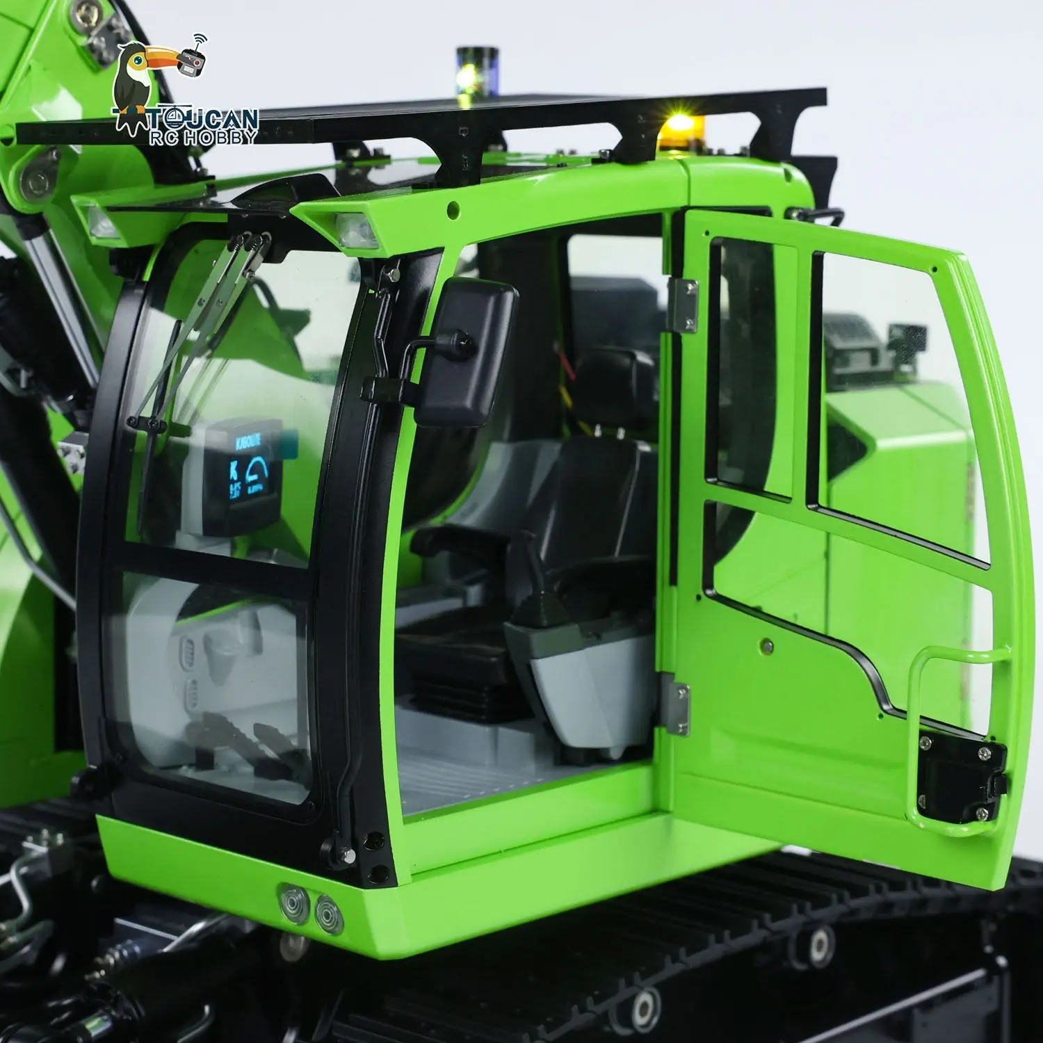 Customized CUTModel 1/14 RC Hydraulic Excavator LR 914 Metal Remote Control Digger Model 5ways Valve RTR Construction Car ST8 Radio Battery