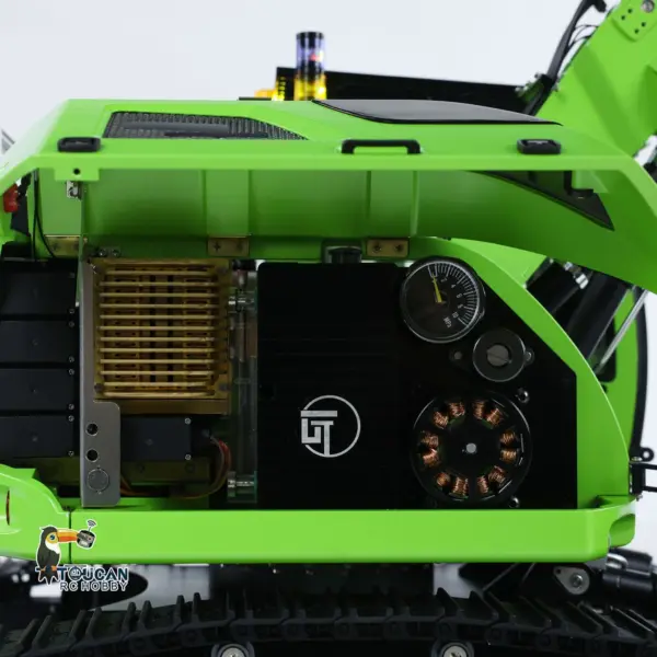 Customized CUTModel 1/14 RC Hydraulic Excavator LR 914 Metal Remote Control Digger Model 5ways Valve RTR Construction Car ST8 Radio Battery